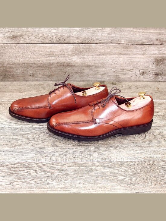 * NIB * $325 Allen Edmonds ORD Derby 11.5 B Narrow Walnut * add $15 new Trees main image 12